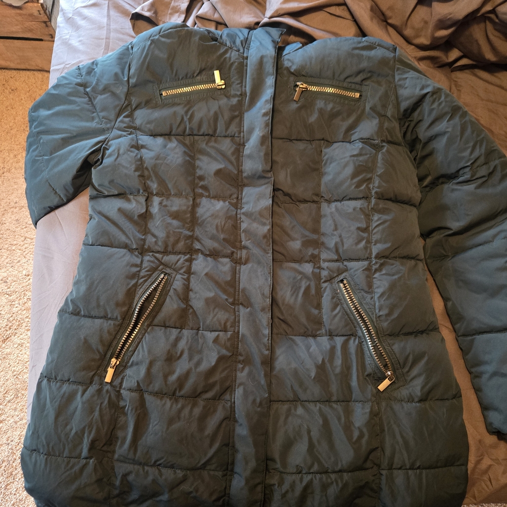 Women's Quilted Jacket with Zipper Pockets